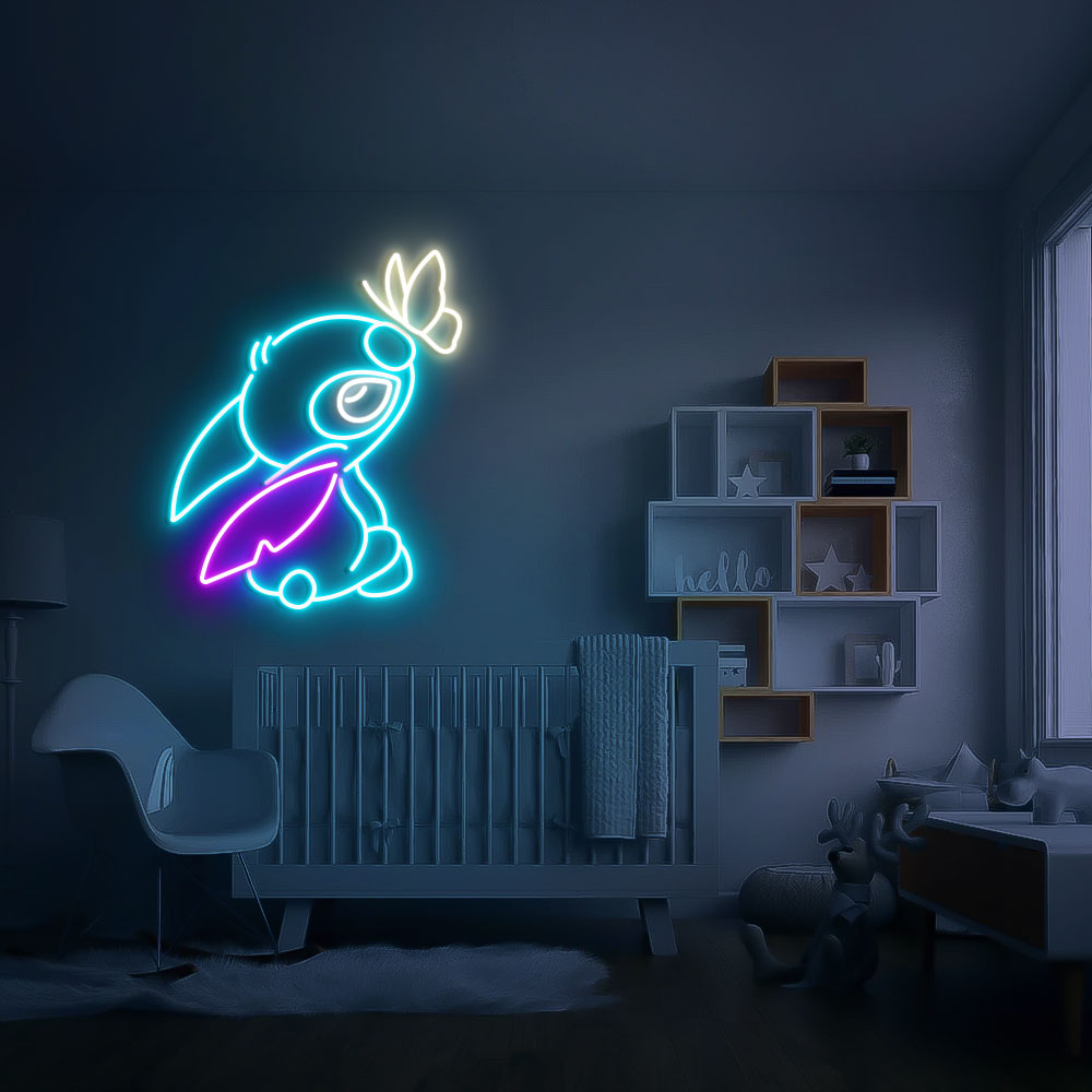 Stitch Neon Led Sign Wall Hanger