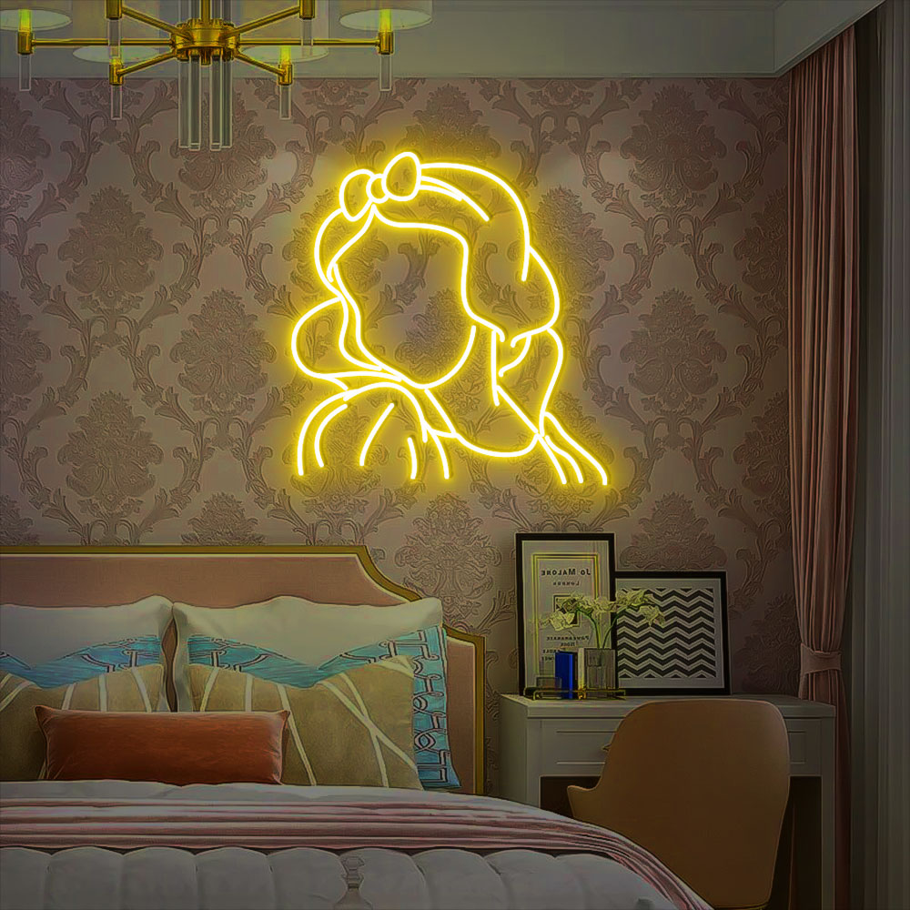 Snow White Neon Led Sign Disney Wall Art