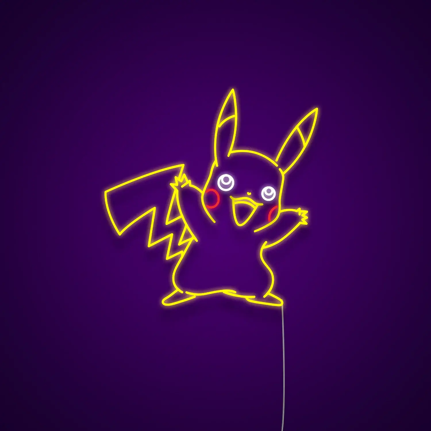 Pikachu neon sign