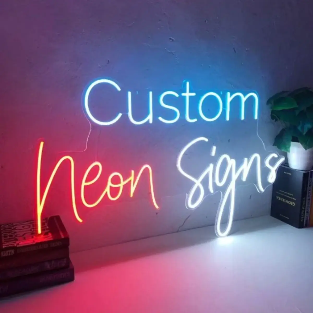 Who made the rules neon sign?