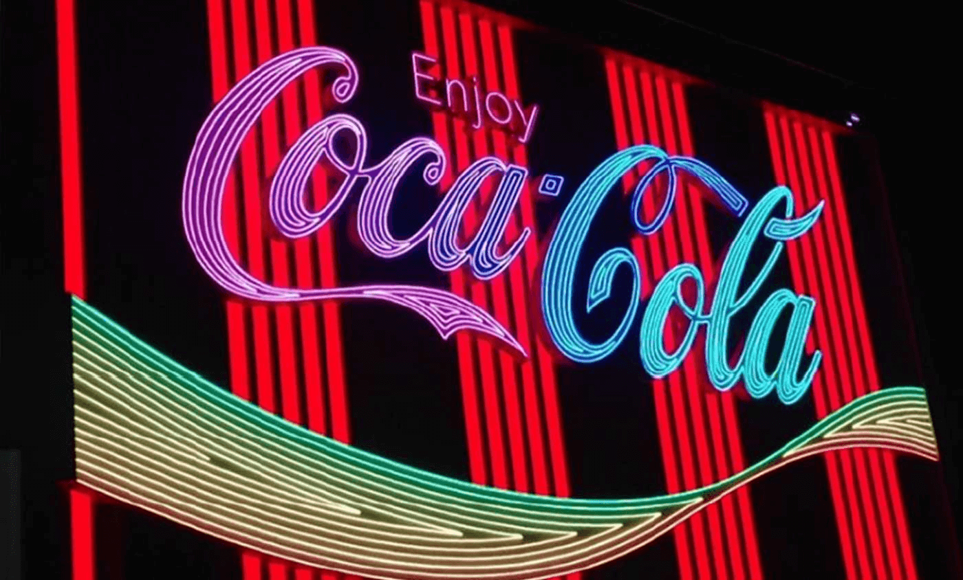 Why neon is used in advertising signs?