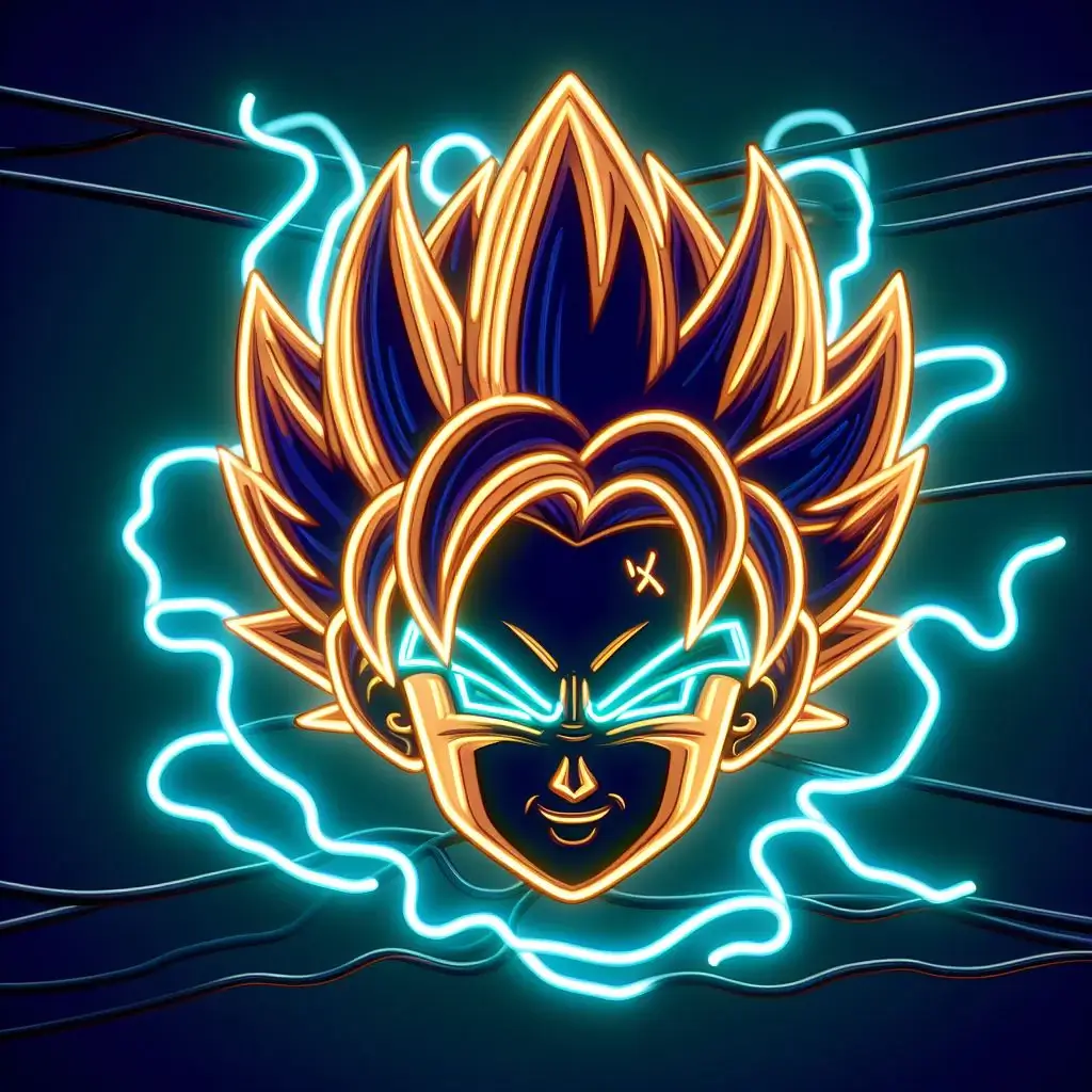 Goku neon sign