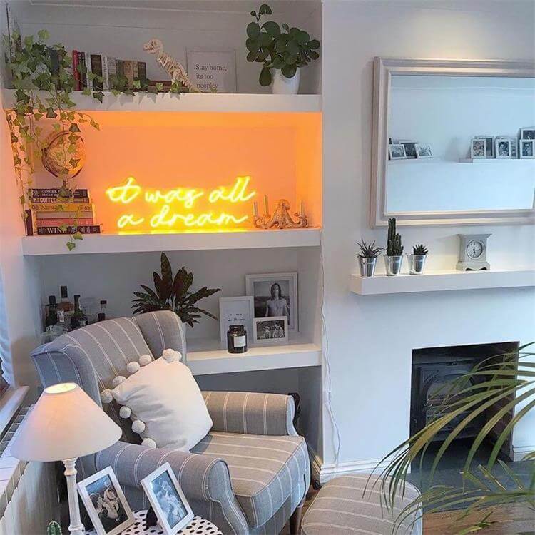 neon signs for living room at way all a dream