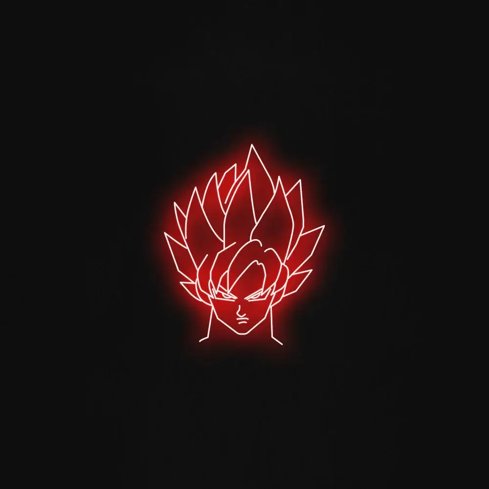 Goku neon sign