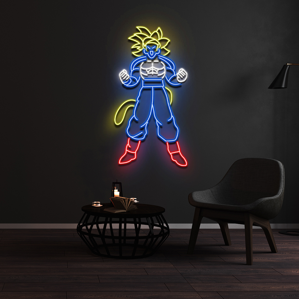 Songoku Super Saiyan Neon Led Sign