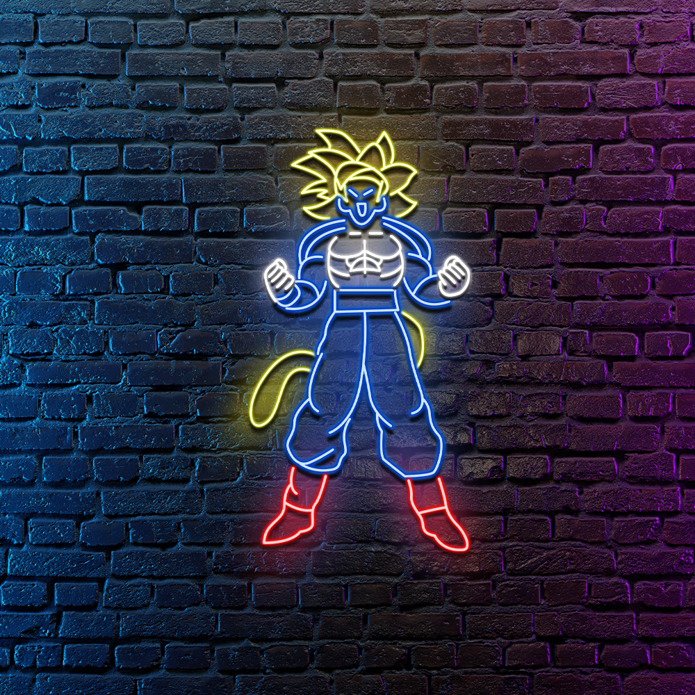 Songoku Super Saiyan Neon Led Sign