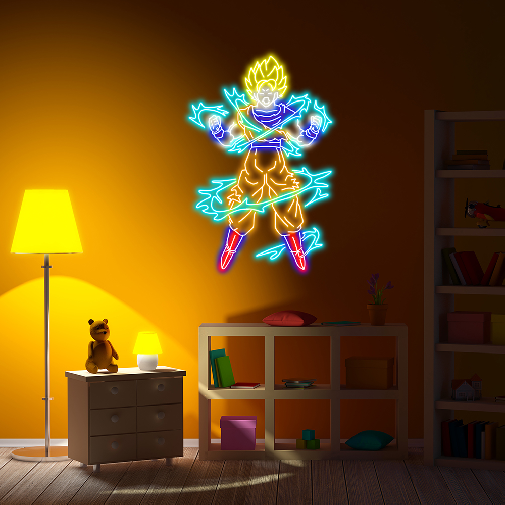 Dragon Ball Neon Sign Goku Super Saiyan Neon Led Sign