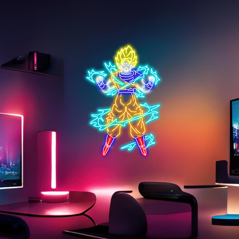 Dragon Ball Neon Sign Goku Super Saiyan Neon Led Sign