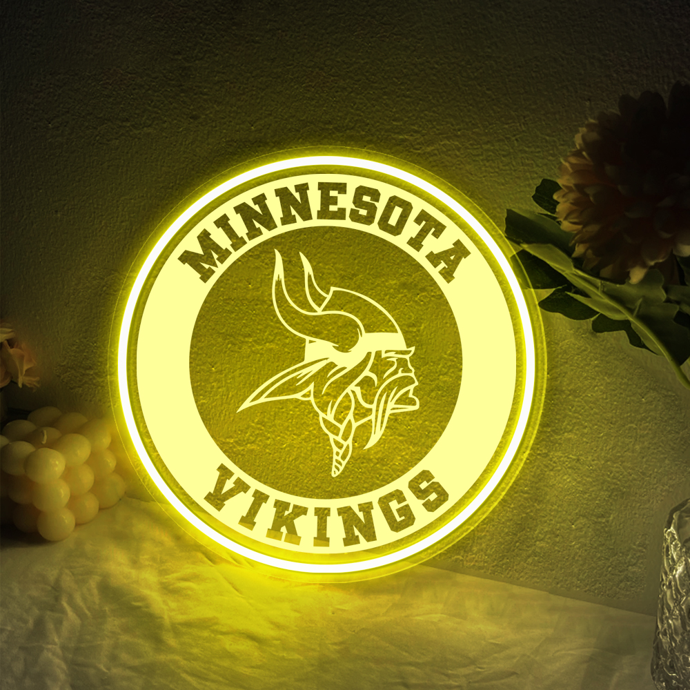 Minnesota Vikings Laser Sign