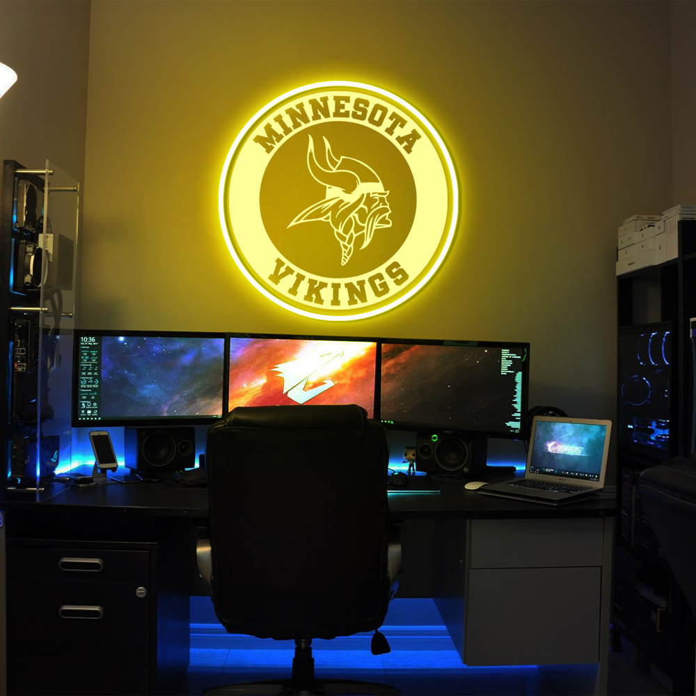Minnesota Vikings Laser Sign