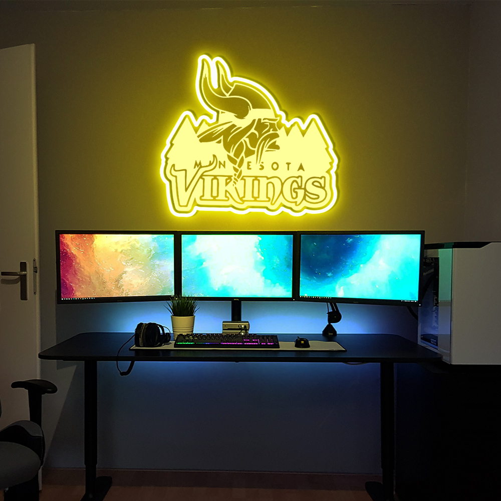 Minnesota Vikings Laser Sign