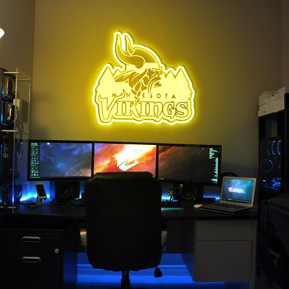 Minnesota Vikings Laser Sign