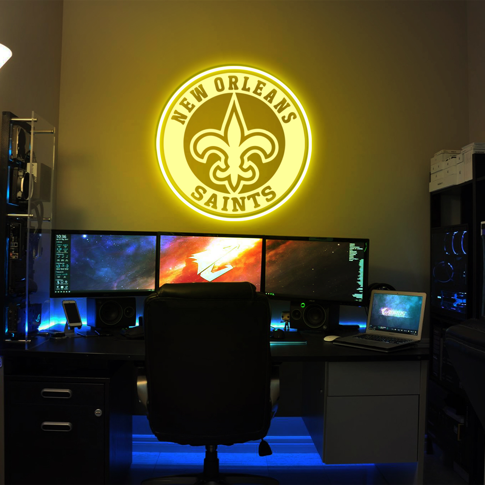 New Orleans Saints Laser Sign