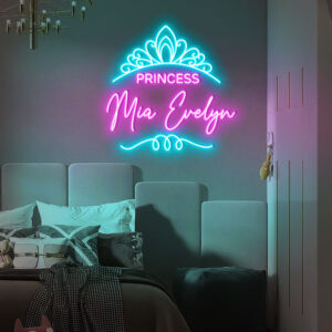 Princess Name Plaque Neon Sign