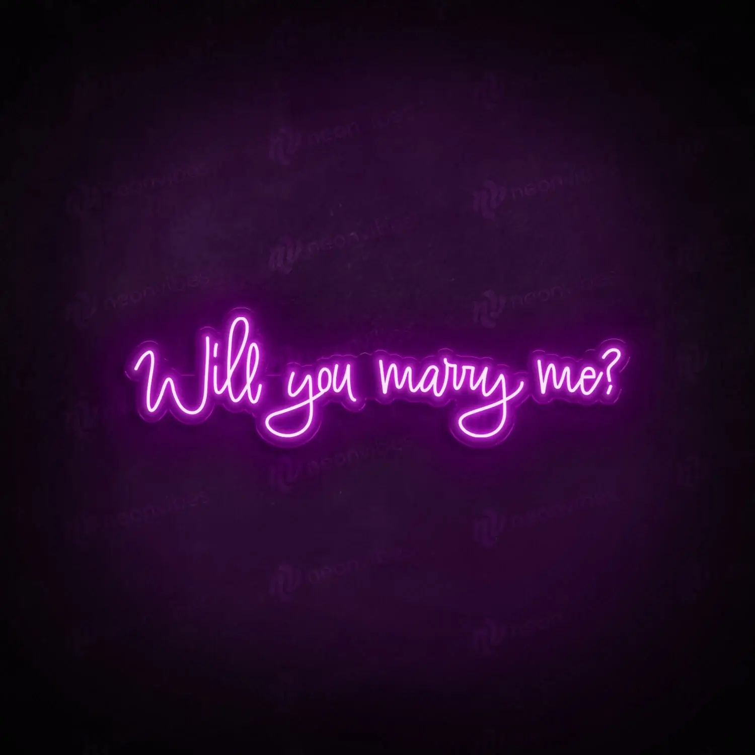 Will you marry me neon sign 