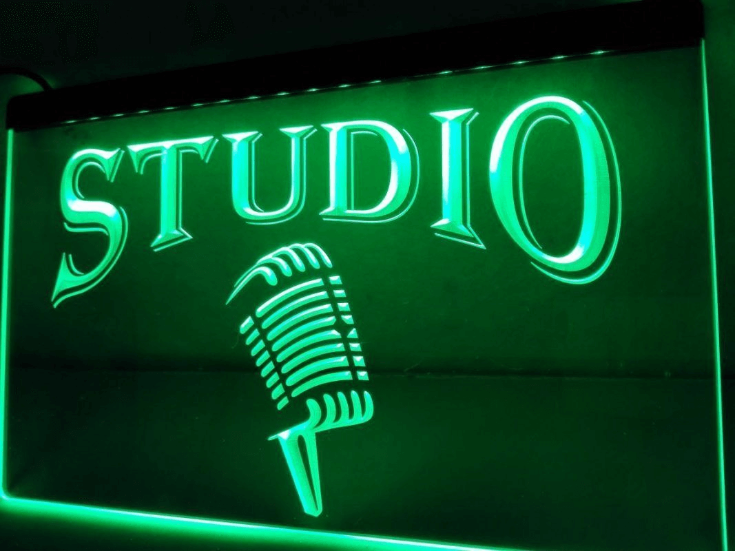 Where can studio neon sign be used for decoration?