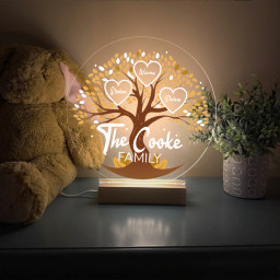 Personalized Family Tree LED Lamp
