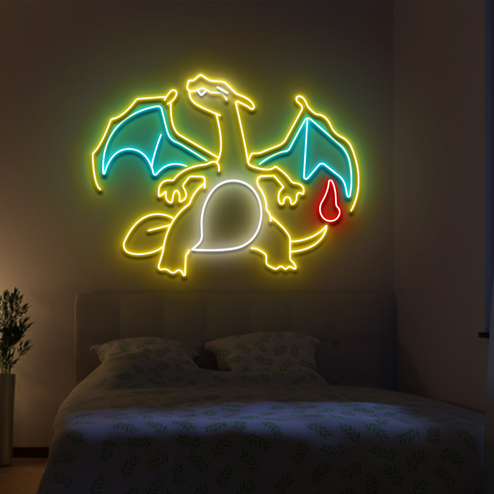 Charizard Pokemon Neon Sign