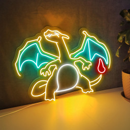 Charizard Pokemon Neon Sign