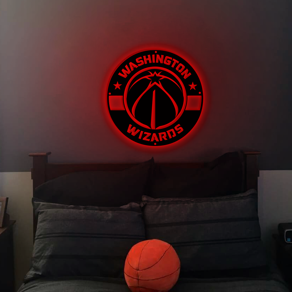 Washington Wizards Basketball Metal Sign