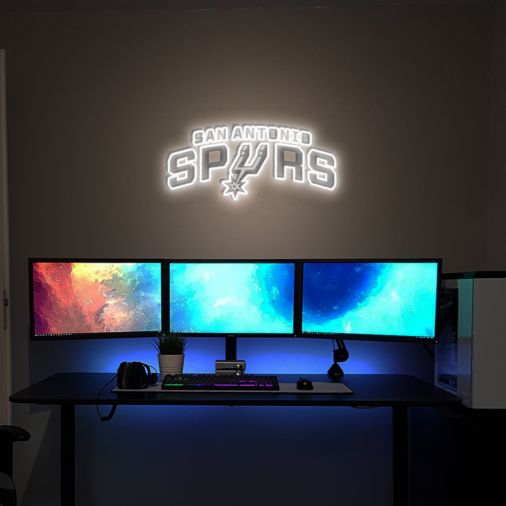 San Antonio Spurs Basketball UV Sign