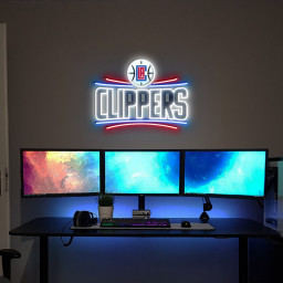 Los Angeles Clippers Basketball UV Sign