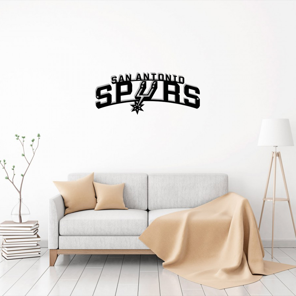 San Antonio Spurs Basketball Metal Sign