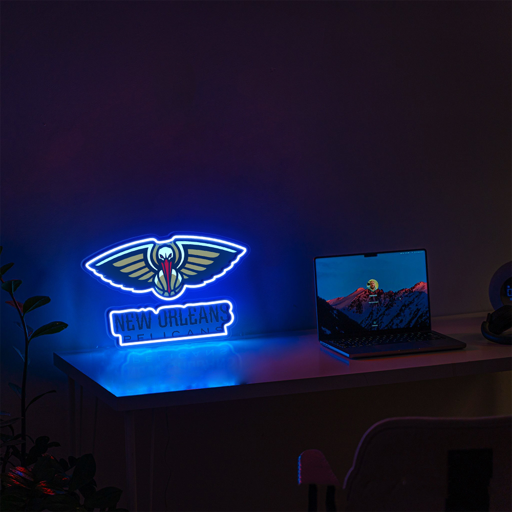 New Orleans Pelicans Basketball UV Sign