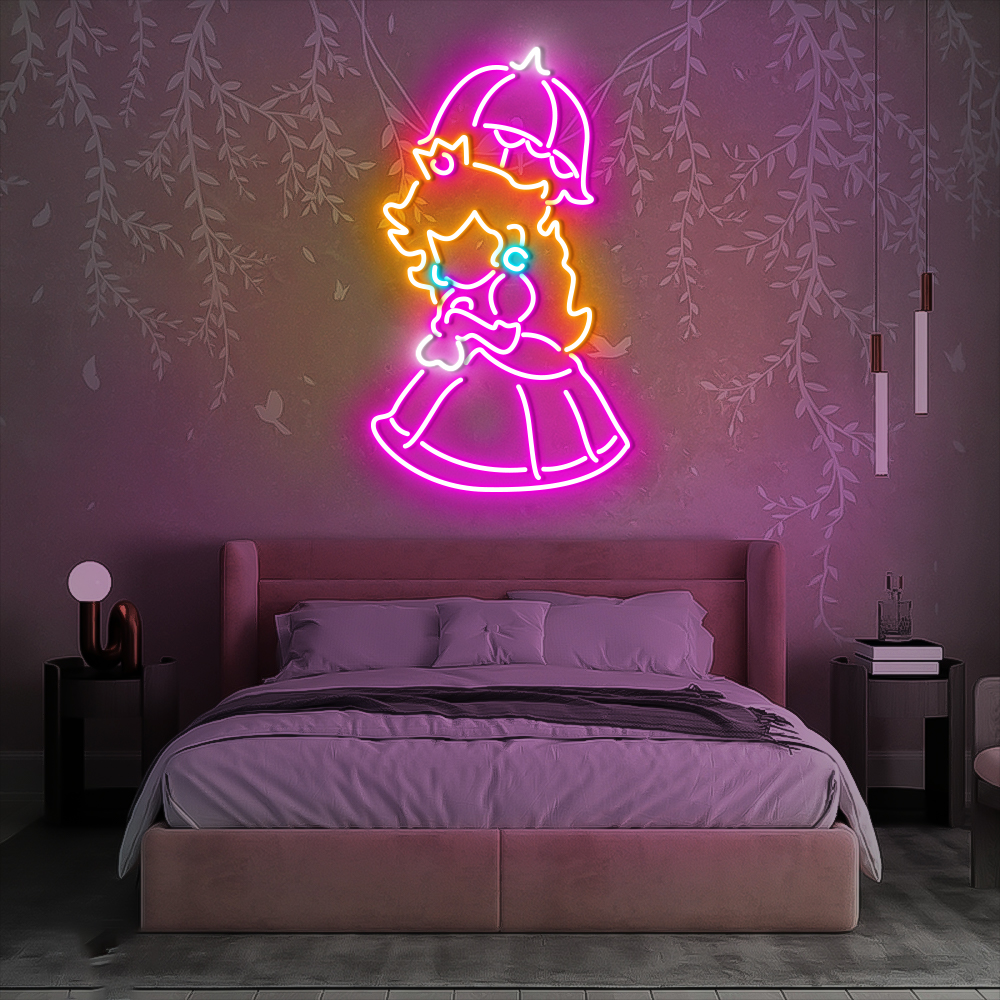 Princess Peach Neon Led Sign