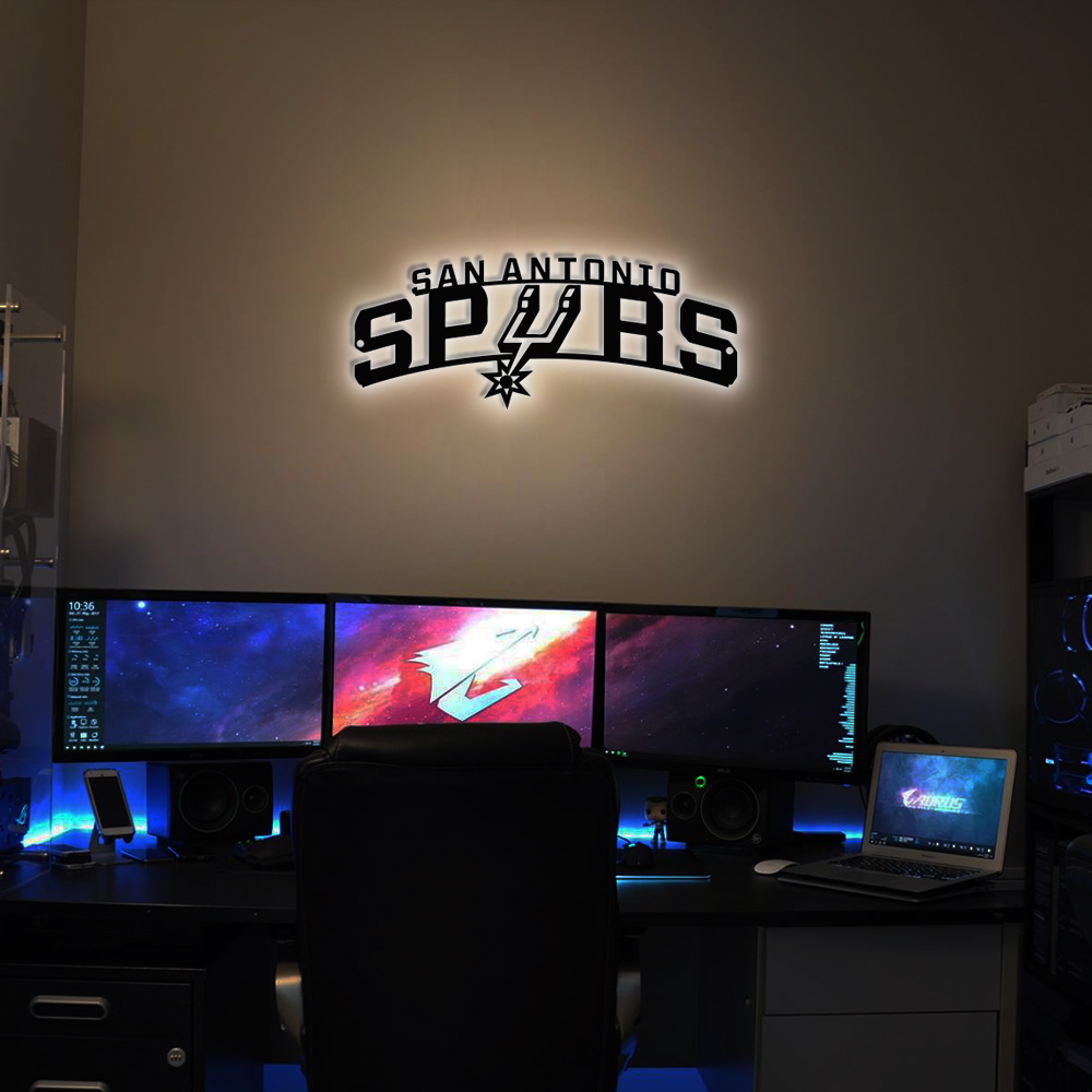 San Antonio Spurs Basketball Metal Sign