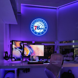 Philadelphia 76ers Basketball UV Sign