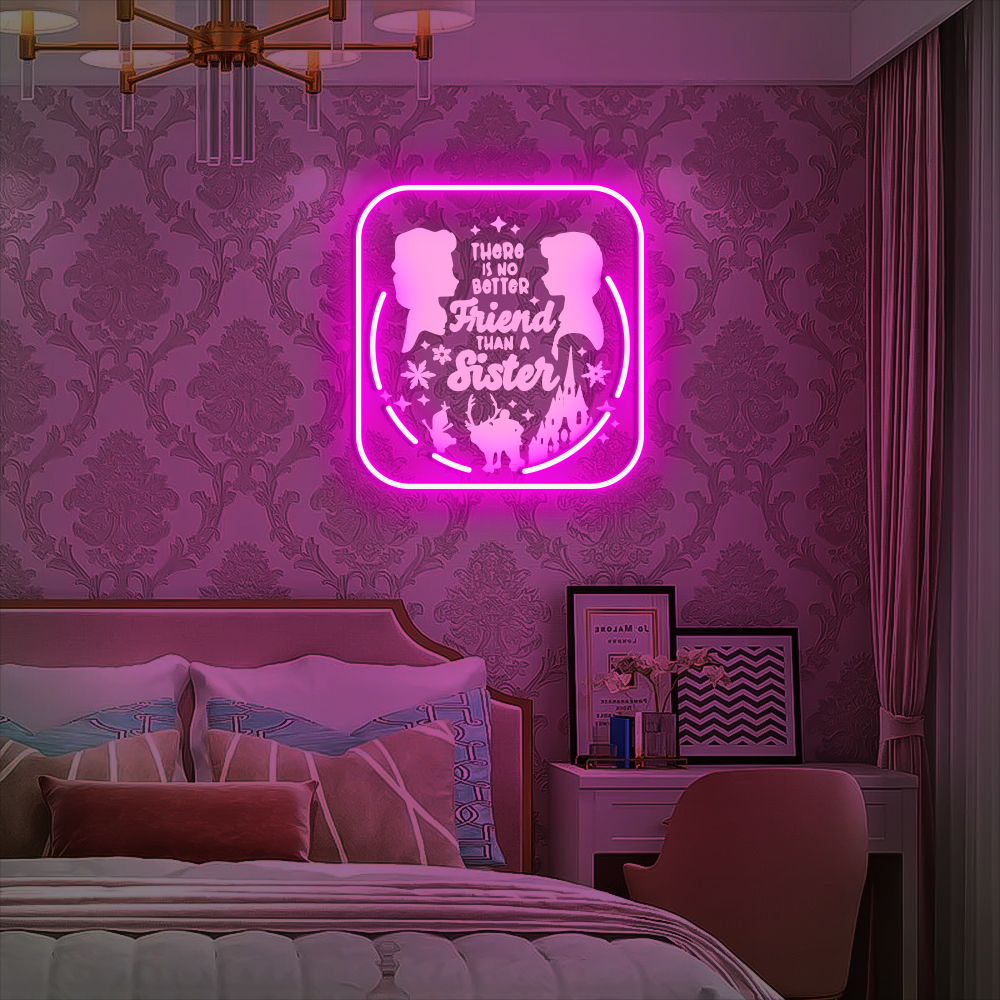 Frozen Night Light Laser Sign