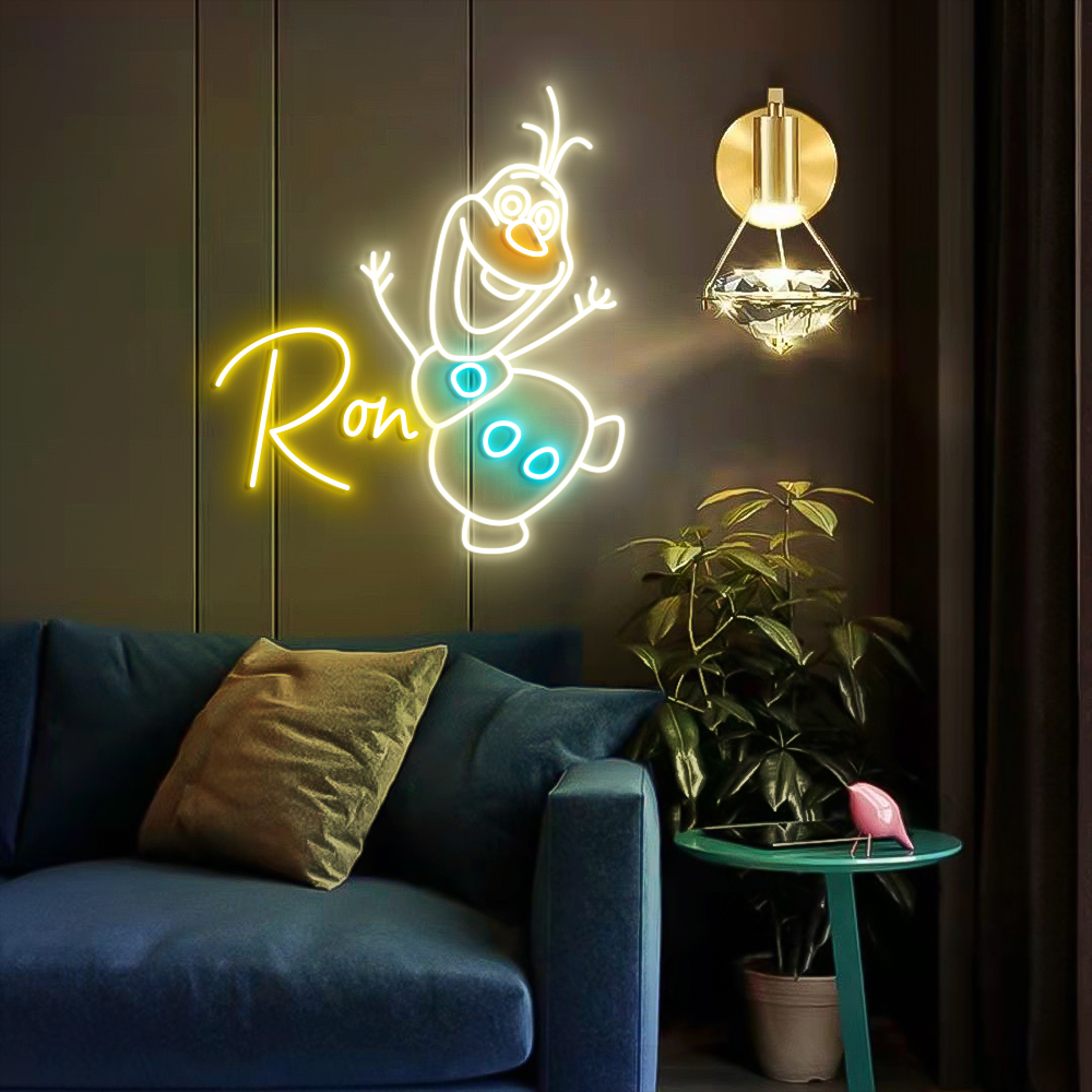 Olaf Frozen Neon Led Sign