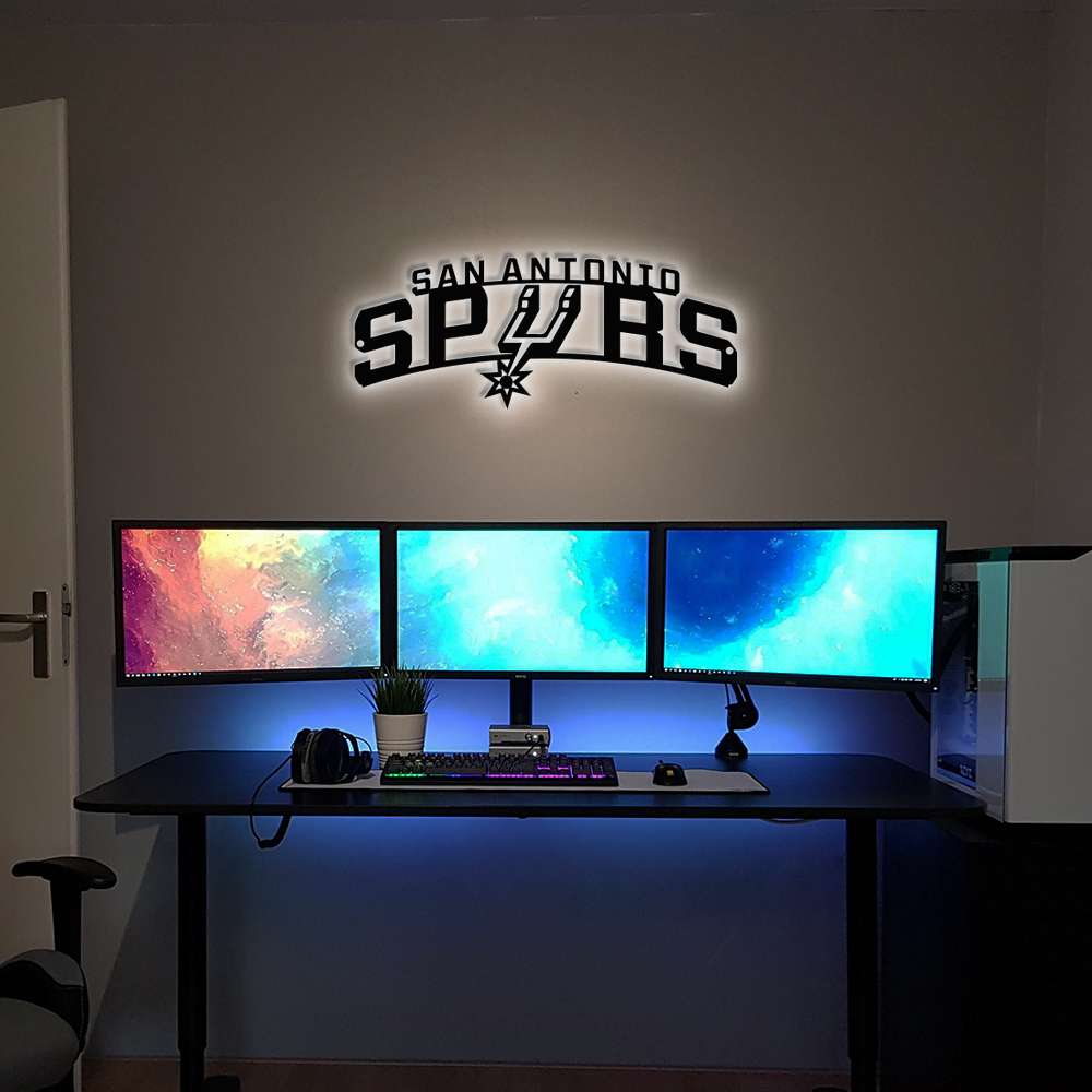 San Antonio Spurs Basketball Metal Sign