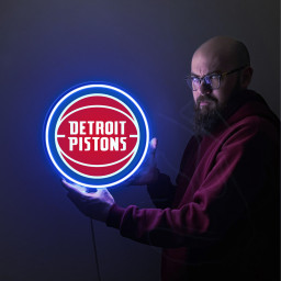 Detroit Pistons Basketball UV Sign