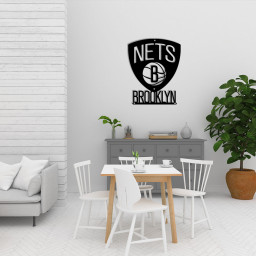 Brooklyn Nets Basketball Metal Sign