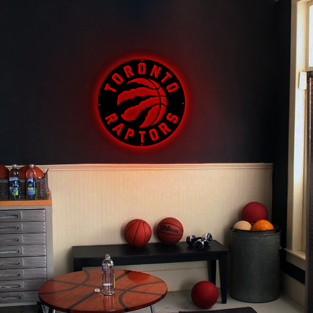 Toronto Raptors Basketball Metal Sign