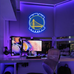 Golden State Warriors Basketball UV Sign