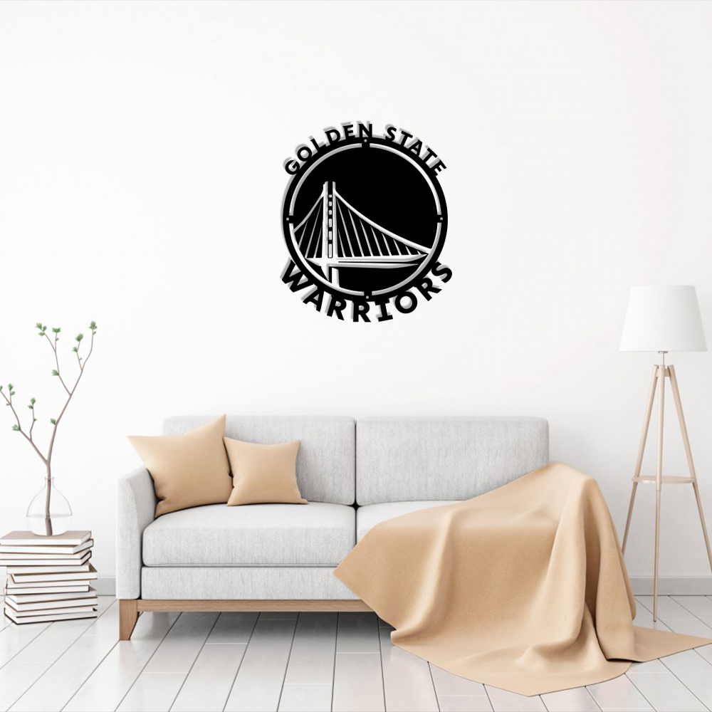 Golden State Warriors Basketball Metal Sign