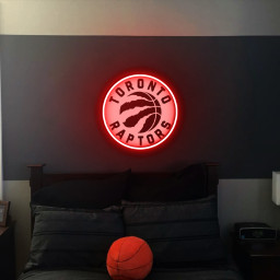 Toronto Raptors Basketball Laser Sign