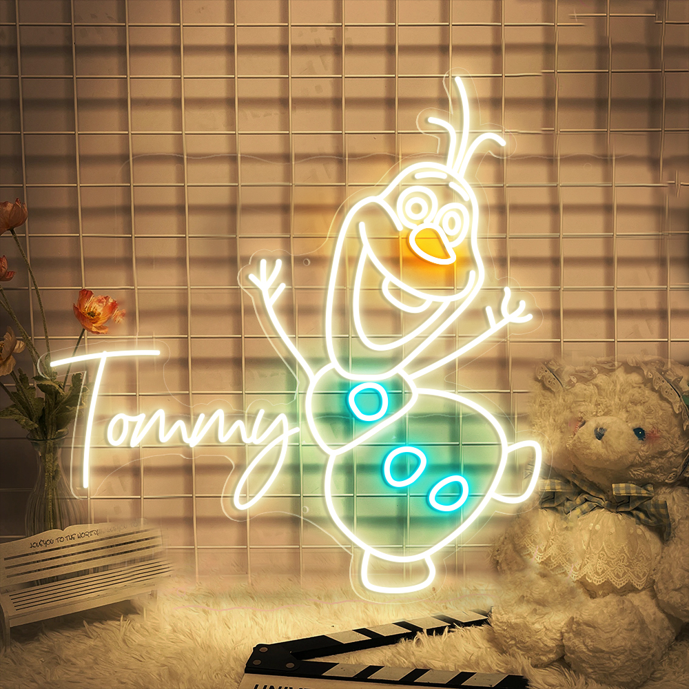 Olaf Frozen Neon Led Sign