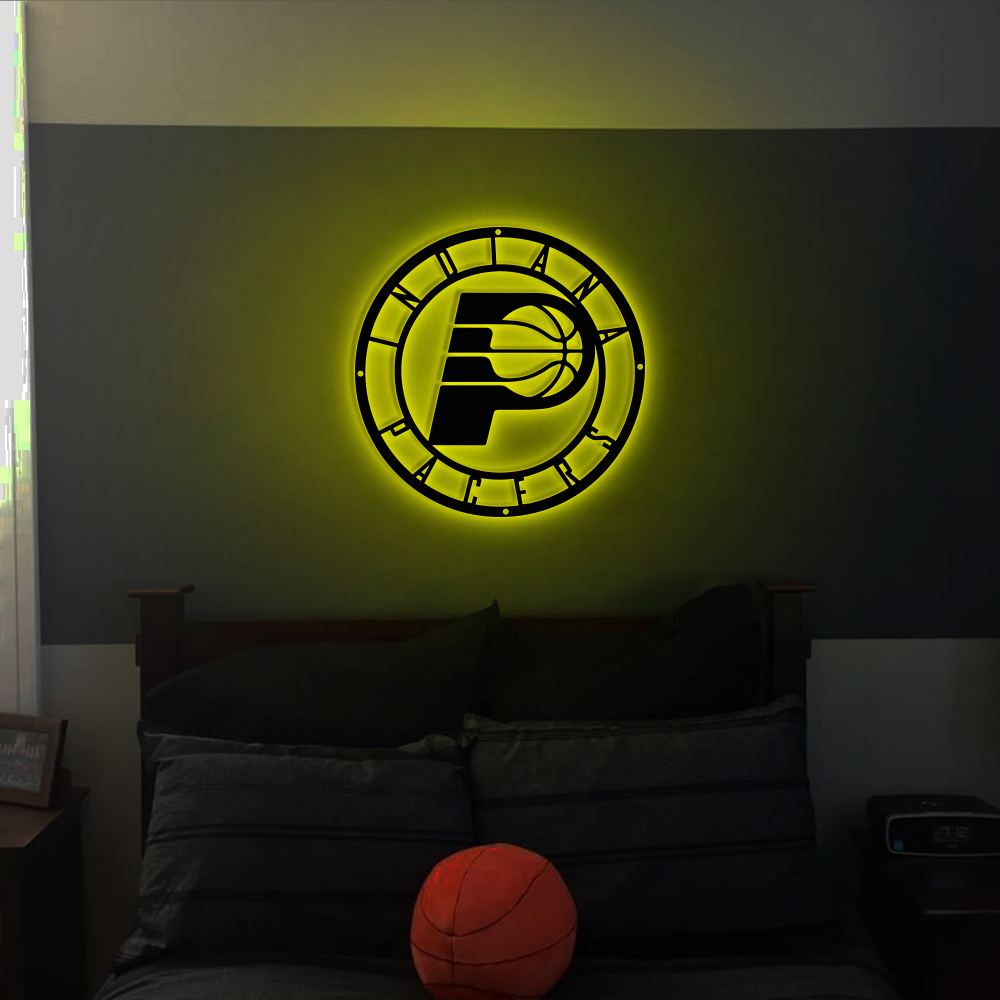 Indiana Pacers Basketball Metal Sign