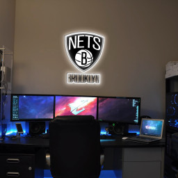 Brooklyn Nets Basketball UV Sign