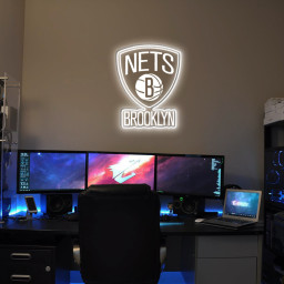 Brooklyn Nets Basketball Laser Sign