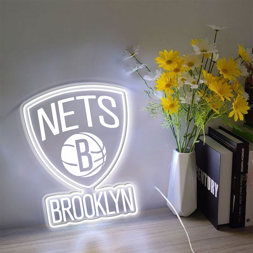 Brooklyn Nets Basketball Laser Sign