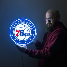 Philadelphia 76ers Basketball UV Sign