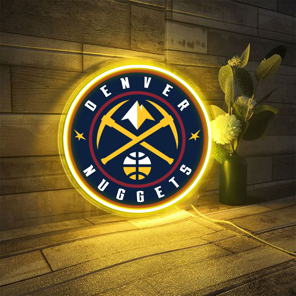 Denver Nuggets Basketball UV Sign