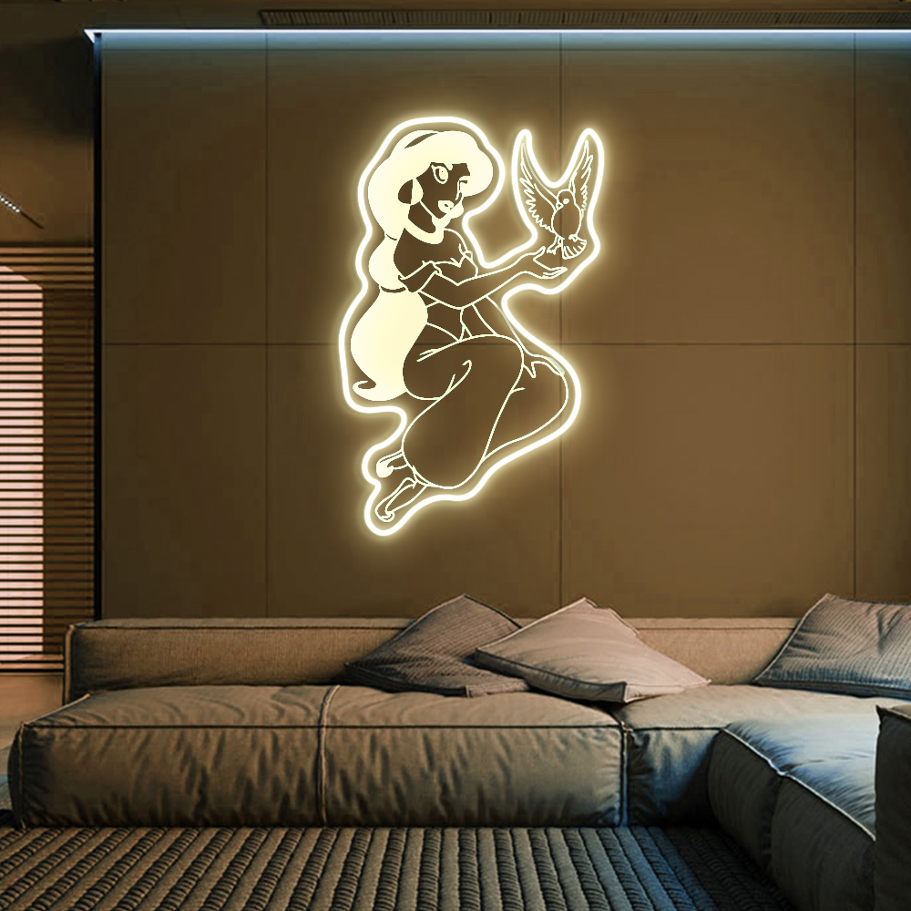 Princess Jasmine Laser Sign