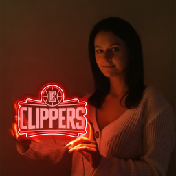 Los Angeles Clippers Basketball Laser Sign