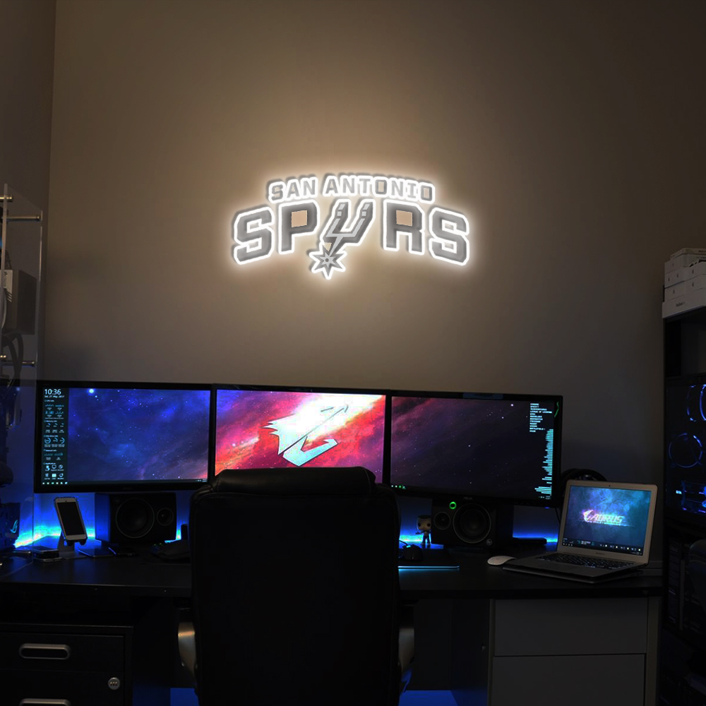 San Antonio Spurs Basketball UV Sign